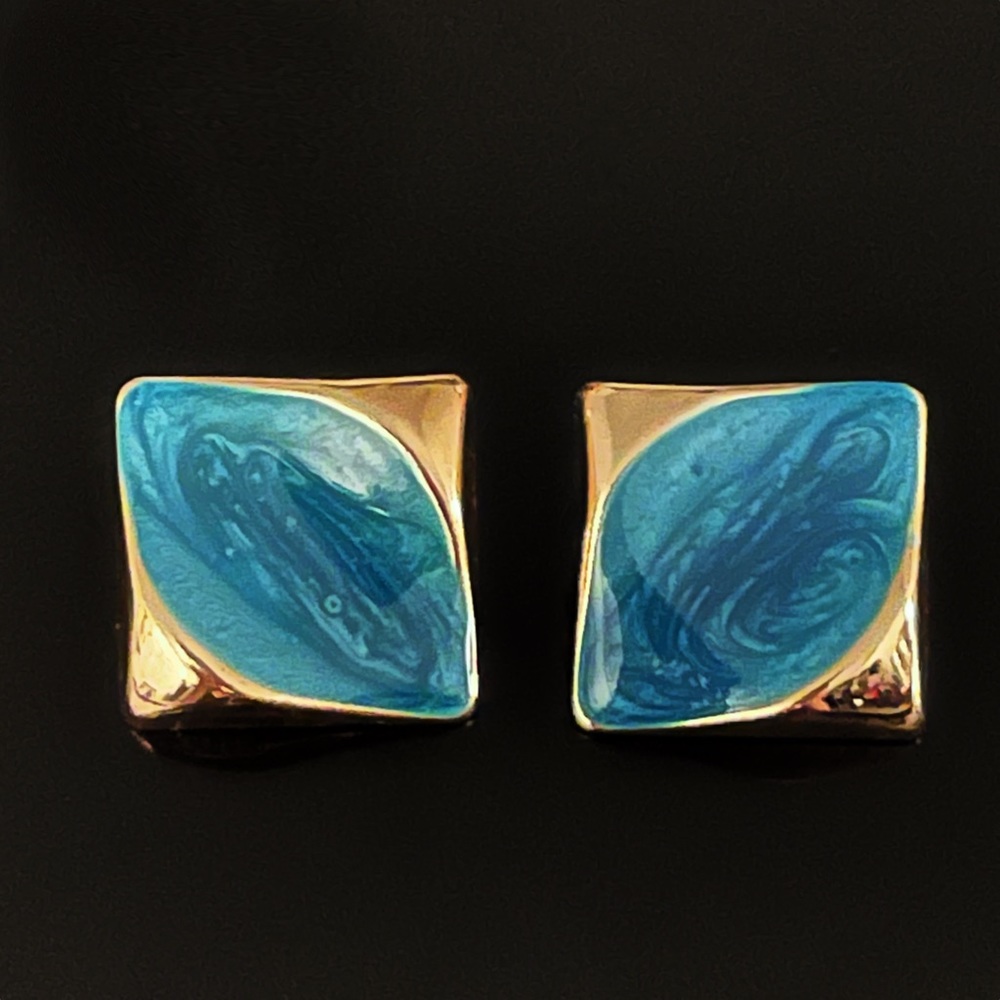 ✨Gorgeous Blue Painting Italy Retro Stud Earrings